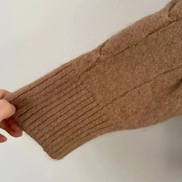 STOCKHOLMATELIER &other Stories cable knit wool/alpaca blend sweater Medium - Picture 7 of 9
